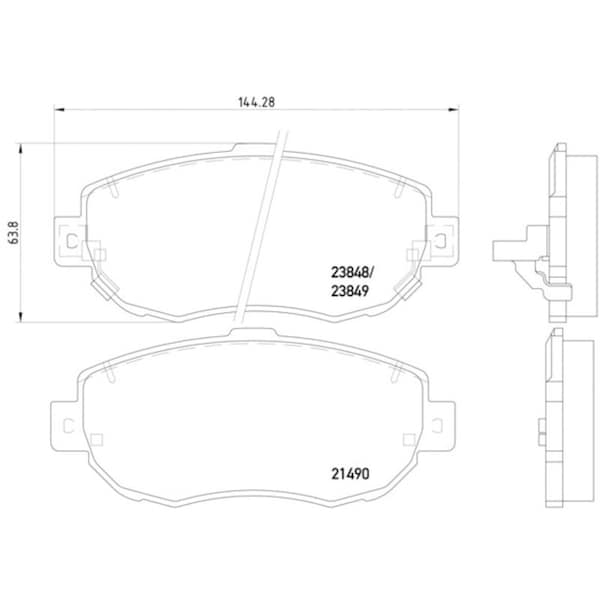 Pagid Brakes Disc Brake Pad, 355010151 355010151 - main